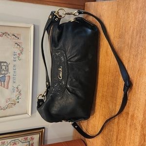COACH F19761 Black Leather Ashley Hobo Satchel Shoulder or crossbody